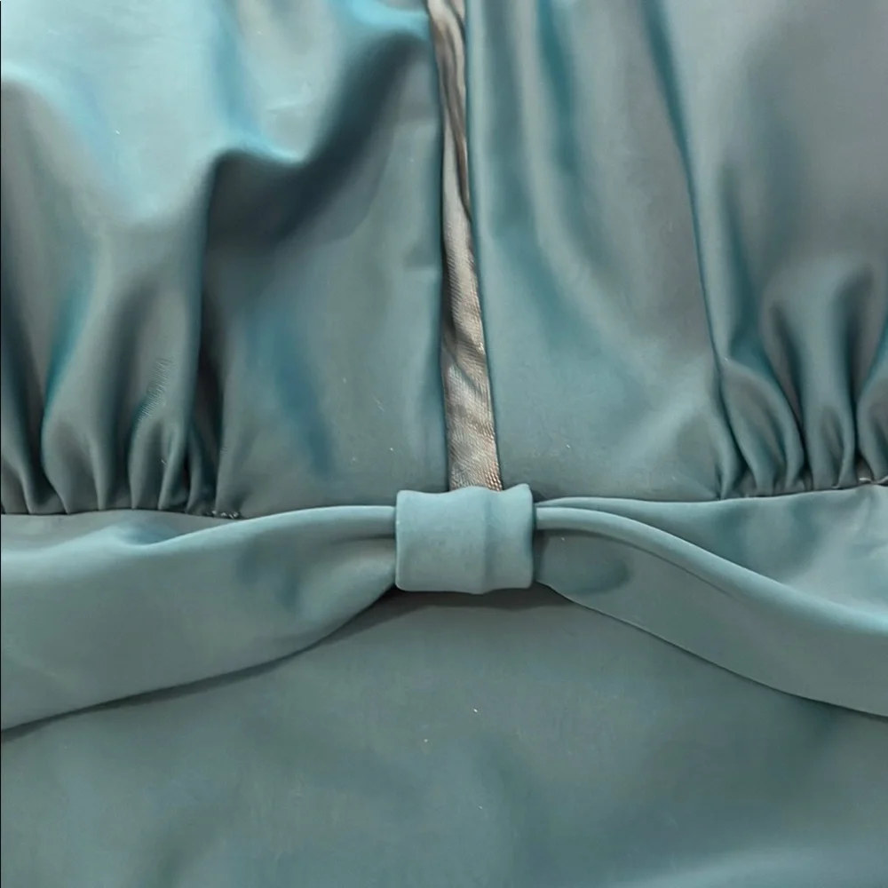 Tempt Me Teal One-Piece Swimsuit With Sheer Back Size 18W NWT - Picture 6 of 11